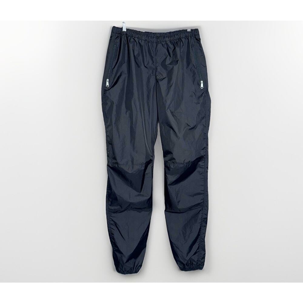 Vintage Moonstone Men XL Black Waterproof Shell Rain Pants Drawstring Waterproof